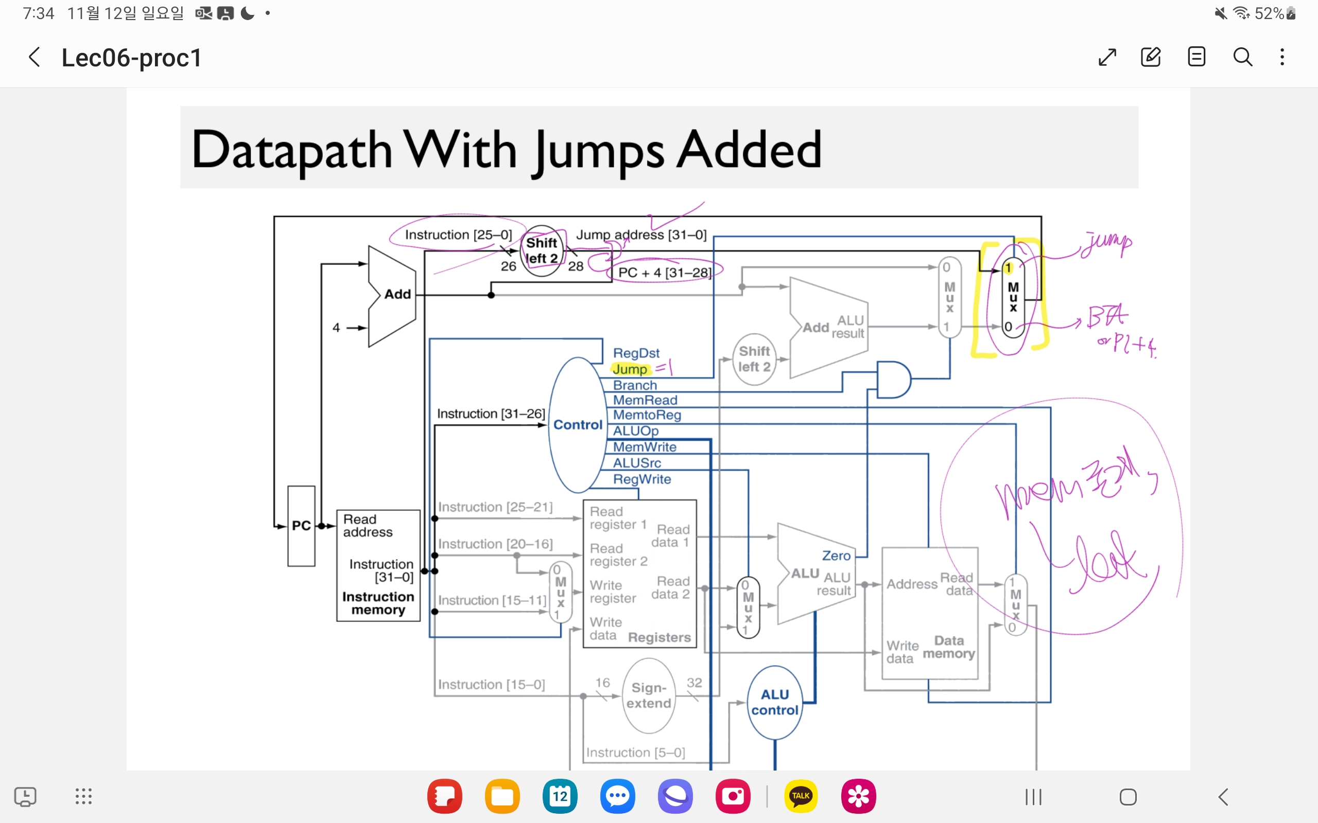 Datapath with jump figure